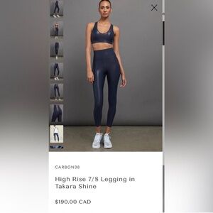 CARBON38 High Rise leggings Size S